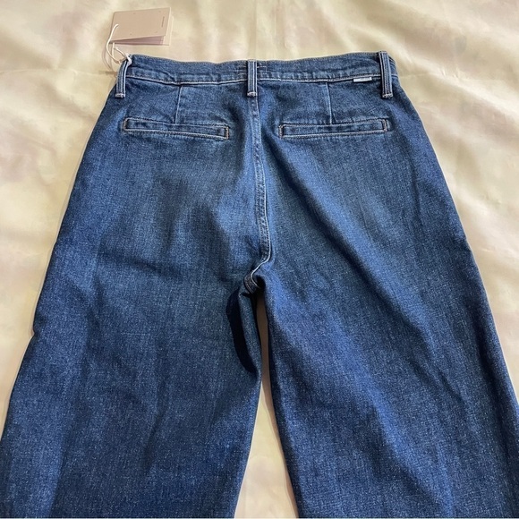 NEW! MOTHER- The Dodge Prep Ankle Jeans in Mid Wash Yee Haw Size 26 - Picture 6 of 9